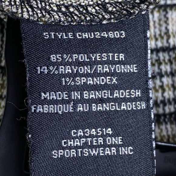 JULES & LEOPOLD Houndstooth Pull On Wide Leg Capri Pants Women’s Sz Medium NWT - Picture 7 of 12